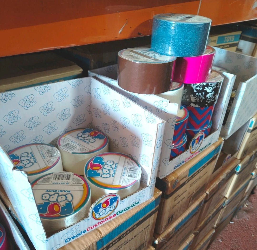 10 x Wholesale Craft Tape Colours Patterns Pop Tape Repair Art REDUCE CLEAROUT - Mystery Deals