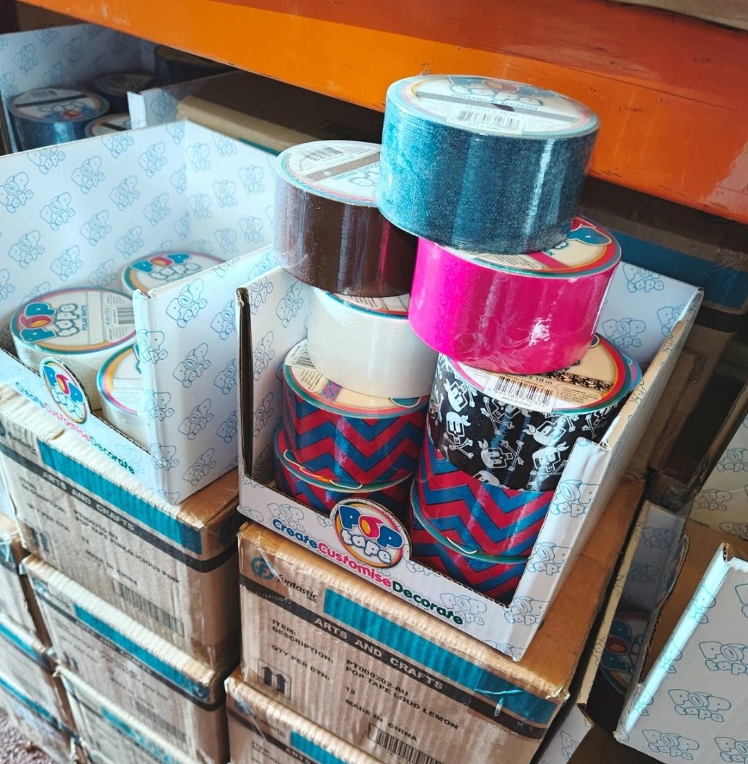10 x Wholesale Craft Tape Colours Patterns Pop Tape Repair Art REDUCE CLEAROUT - Mystery Deals