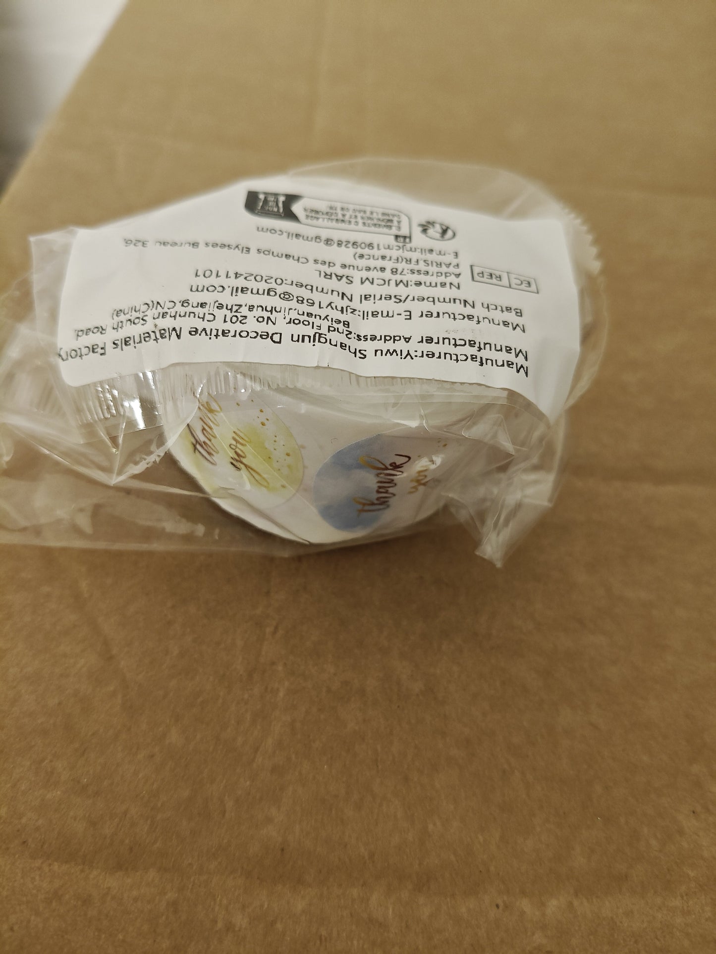 500pcs/roll Colorful Round Thank You Stickers - Mystery Deals