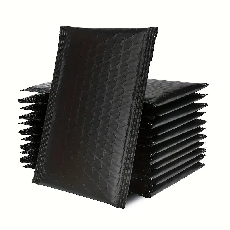 50pcs Black Polyethylene Bubble Mailers, 6.69*4.3 Inches - Mystery Deals